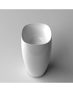 Seed FS Ceramic Freestanding Bathroom Sink, 16.7"