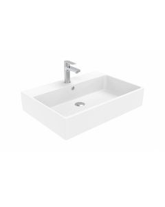 Simple Rectangular ADA Compliant Vessel or Wall Mounted Bathroom Sink