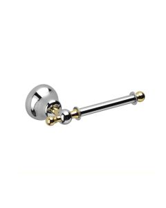 Sissi 0540CG Classical Toilet Paper Holder in Polished Chrome and Gold