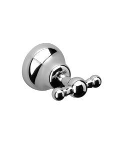 Sissi 0560CR Double Bathroom Towel Hook in Polished Chrome
