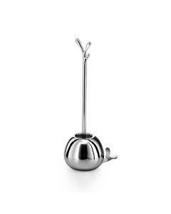 Skoati 5012 Freestanding Toilet Brush Holder in Polished Stainless Steel