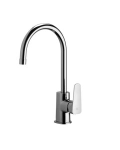 Sly SY 181 Single Hole Kitchen Faucet in Polished Chrome, with Swivel Spout