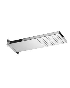 Soffioni ZSOF 098 Rectangular Wall Mounted Shower Head in Polished Chrome, 20.9"