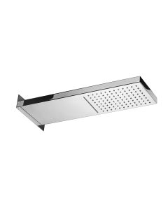 Soffioni ZSOF 099 Rectangular Wall Mounted Shower Head in Polished Chrome, 20.9"