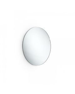 Speci 5632 Round Bathroom Wall Mirror, Stainless Steel Frame, 23.2"