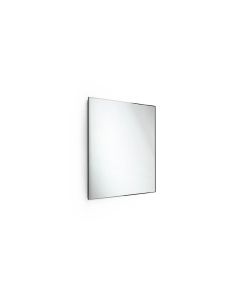 Speci 5661 Square Beveled Edge Bathroom Wall Mirror, Stainless Steel Frame, 31.5" x 23.6"