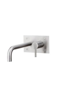 Steel 101 Wall Mounted Bathroom Faucet in Stainless Steel