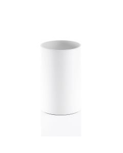 Stone BEOD Bathroom Wastebasket in Matte White