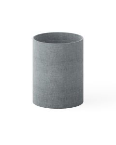 Stresa 3103 GR Linen Faux Polyester Wastebasket in Grey 
