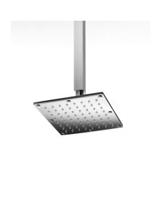 Supioni 53815 Square Ceiling Mounted Shower Head in Polished Chrome, 7.1"