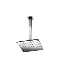 Supioni 53816 Square Ceiling Mounted Shower Head in Polished Chrome, 9.1"
