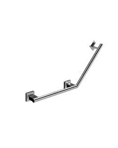 System 3570.001.04 Corner Grab Bar in Polished Chrome, 28.4"