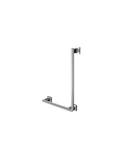 System 3570.001.06 Corner Grab Bar in Polished Chrome, 17.7"