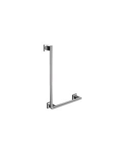 System 3570.001.07 Corner Grab Bar in Polished Chrome, 17.7"