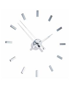 Tac 12I Wall Clock, Polished Stainless Steel