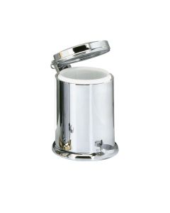 DW TE 37 Bathroom Wastebasket in Polished Chrome
