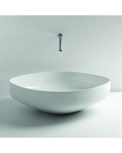 Top 60.45 Round Ceramic Vessel Bathroom Sink, 23.6"