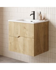 Tulipa C70 Wall Mounted / Floating Bathroom Vanity, Includes Integrated Ceramic Sink, 28.1"
