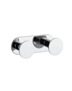 Upside 3061 Double Bathroom Towel Hook in Polished Chrome