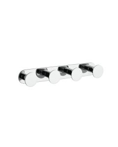 Upside 3063 Quadruple Bathroom Towel Hook in Polished Chrome