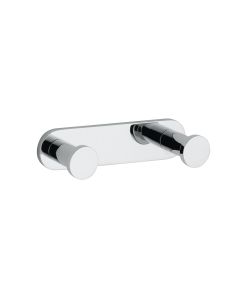 Upside 3067 Double Bathroom Towel Hook in Polished Chrome