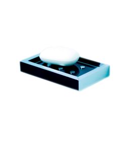 Urban 49.60.01 Wall Mounted Clear Glass Soap Dish with Polished Chrome Holder