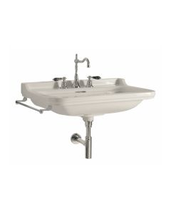 Waldorf 4140 Classical Ceramic Wall Mounted Bathroom Sink, 23.6"
