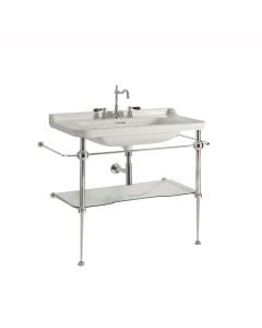 Waldorf 4142+9196 Classical Console Bathroom Sink, 39.4"