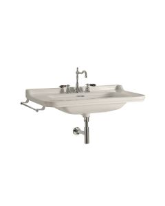Waldorf 4144 Classical Ceramic Wall Mounted Bathroom Sink, 47.2"