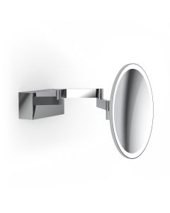 WS 94 Wall Mounted Two-arm Lighted Magnifying Makeup Mirror, 5x