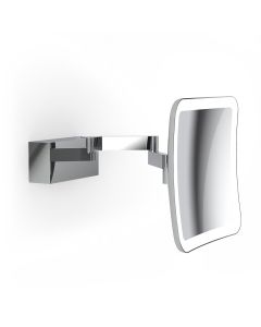 WS 95 Wall Mounted Two-arm Lighted Magnifying Makeup Mirror, 5x