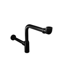 WSBC 53921 Space-Saving Decorative P-Trap in Matte Black