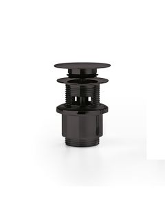 WSBC 53991 Bathroom Sink Pop-up Drain in Matte Black, with Overflow