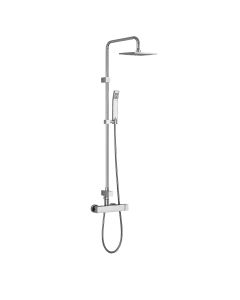 ZCOL 617 Shower System in Polished Chrome, Includes Shower Head, Hand Shower, Slide Bar, and Rough-in Valve
