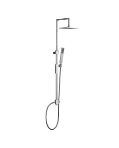 ZCOL 626K Shower System in Polished Chrome, Includes Shower Head, Hand Shower, and Slide Bar
