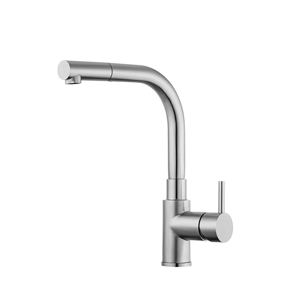 WS Bath Collections Steel2 185AC Single Lever Bathroom Faucet