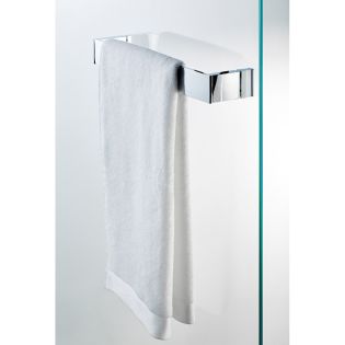 DW BK DTG Shower Door Towel Bar in Polished Chrome