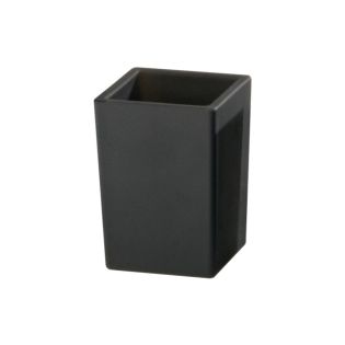 DW 936 Freestanding Glass Toothbrush Holder in Matte Black