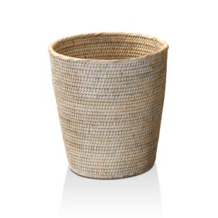 DW BASKET PK Rattan Bathroom Wastebasket