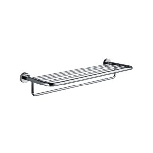 Rondo2 4568.001.62 Towel Rack with Integrated Towel Bar in Polished Chrome, 23.6"