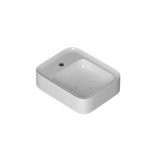 Cameo 50.40 Rectangular Ceramic Vessel or Wall Mounted Bathroom Sink, 19.7"