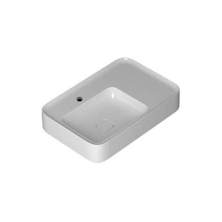 Cameo 75.50 Rectangular Ceramic Vessel or Wall Mounted Bathroom Sink, 29.5"