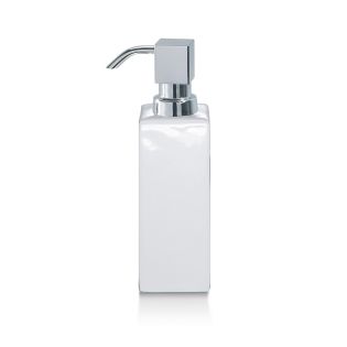 DW 6301 Freestanding Ceramic Soap Dispenser, Polished Chrome Pump