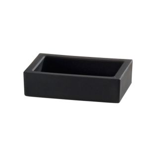 DW 971 Freestanding Glass Soap Dish in Matte Black