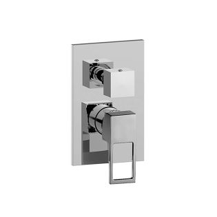 Concealed Two Outlet Shower Faucet in Polished Chrome, Includes Rough-in Valve and Trim