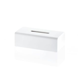 Stone KB Mineral Cast Tissue Box Holder in Matte White