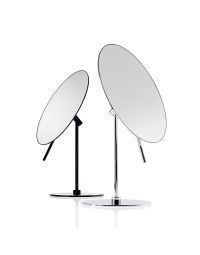 Smile 710 Round Freestanding Magnifying Makeup Mirror, 5x Magnification