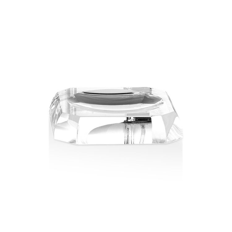 DW KR STS Freestanding Crystal Glass Soap Dish Modo Bath