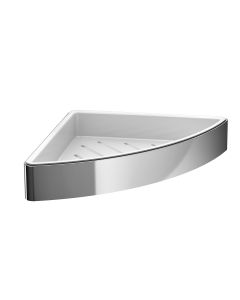 System 0545.001.03 Corner Shower Basket in Polished Chrome