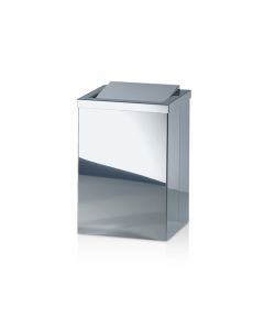DW 113 Bathroom Wastebasket in Polished Stainless Steel
